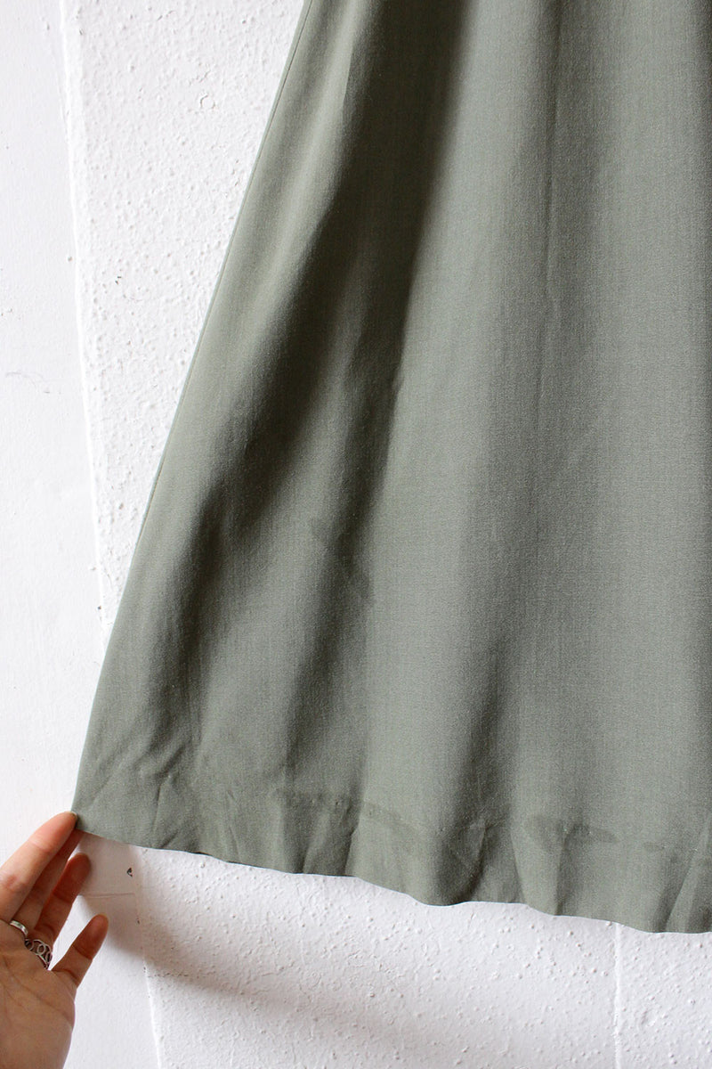 Sage Silk Char Dolly Dress M