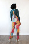 Rainbow Patchwork Cargo Overalls S/M