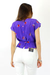 Abstract violet blouse S