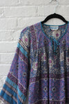 Indian Cotton Indigo Blouse S/M