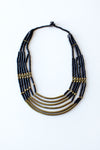 Brass River Bib Necklace