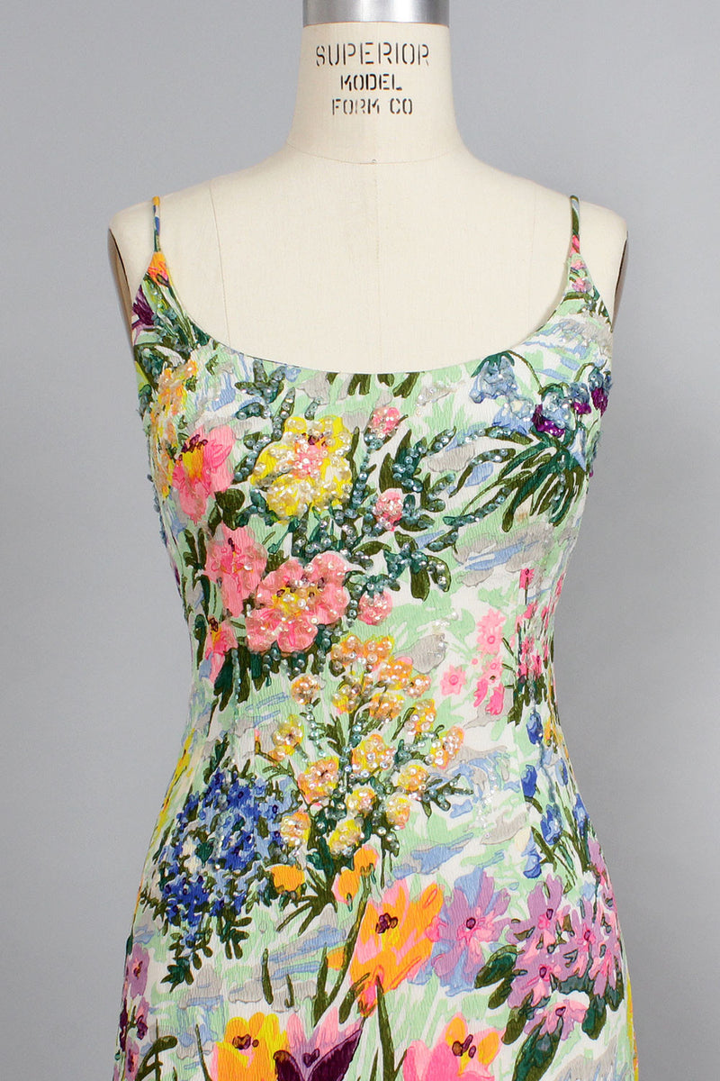 Boca Watercolor Sequin Dress S