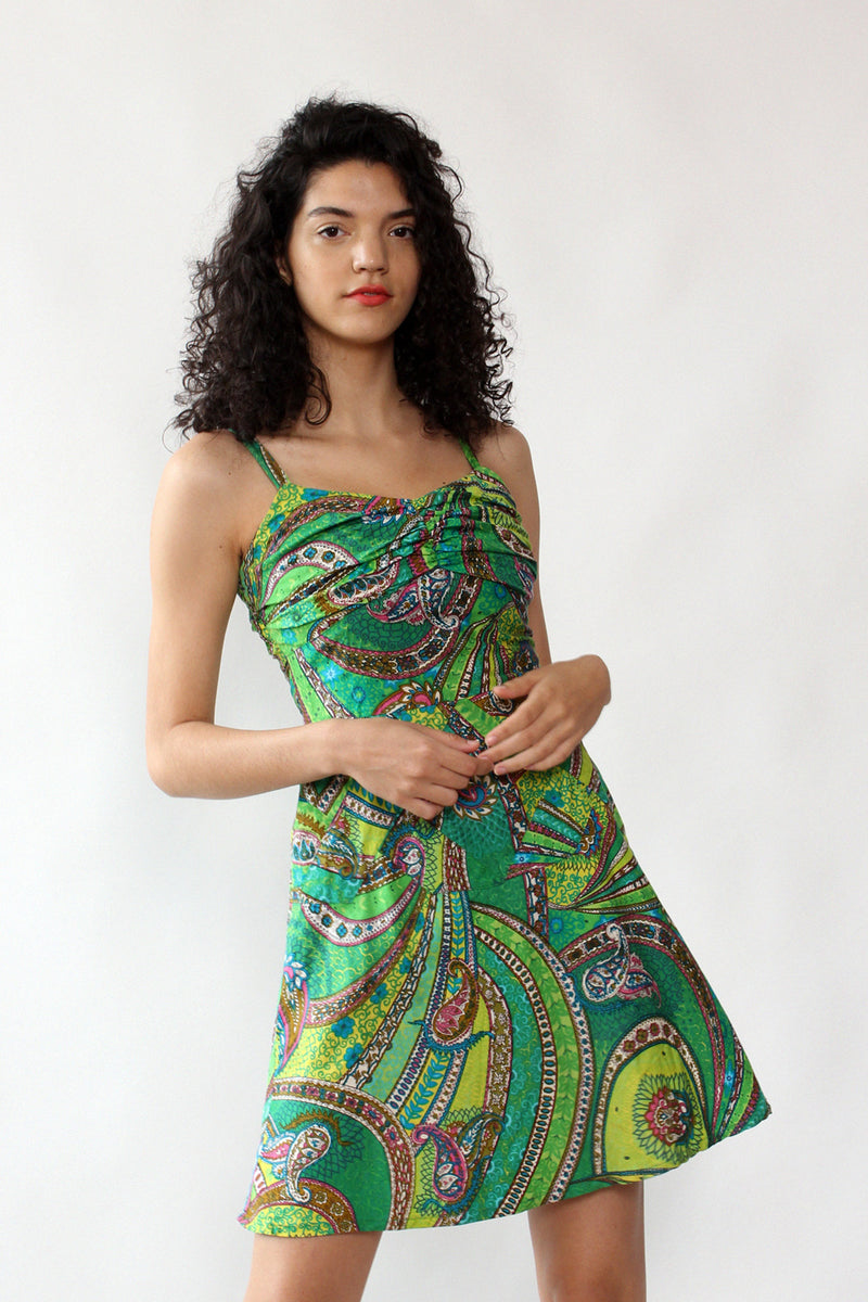 Green Dream Batik Dress S