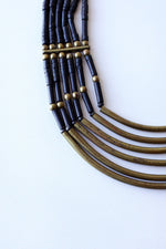 Brass River Bib Necklace