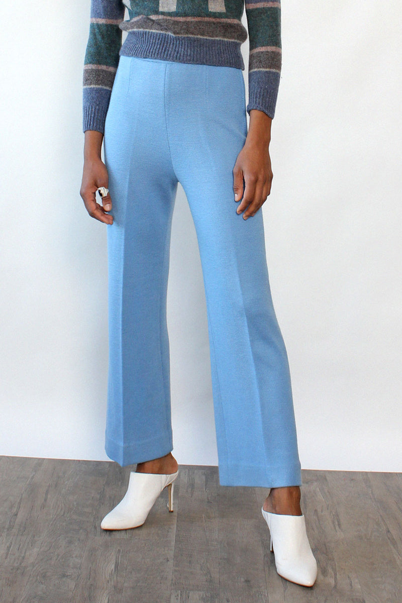 Sibleys Baby Blue Knit Flares M