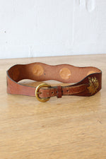 Brass Leaf Waist Belt