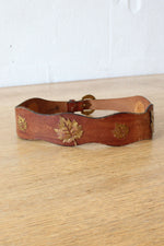 Brass Leaf Waist Belt
