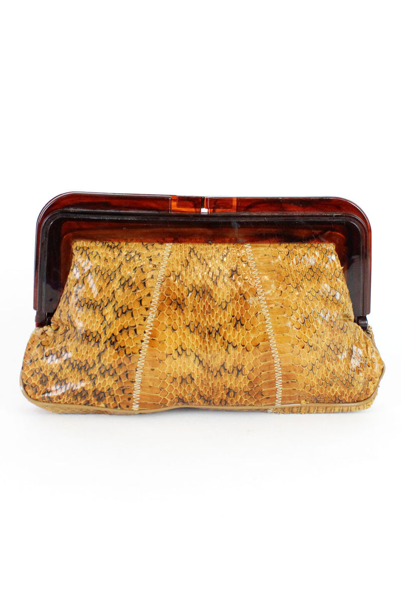 Snakeskin Clutch