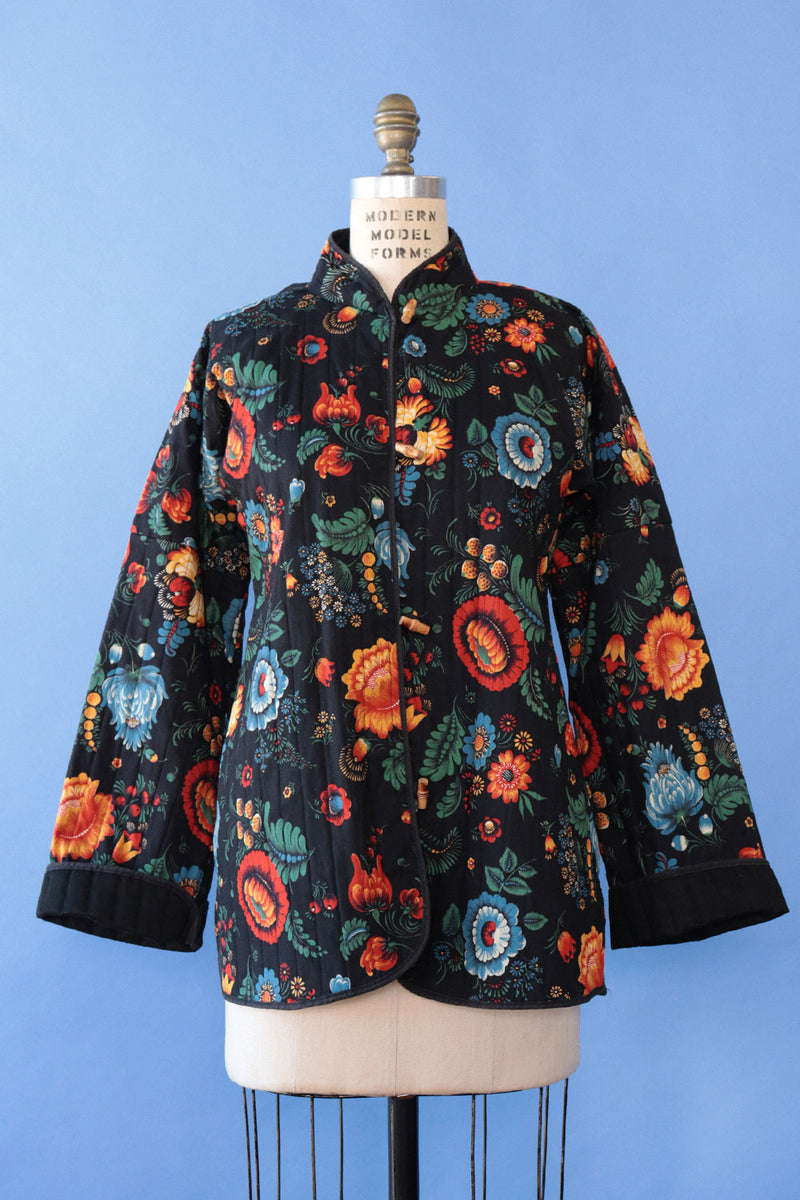 Wildflower Quilted Toggle Jacket S/M