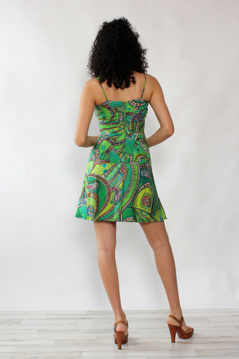 Green Dream Batik Dress S