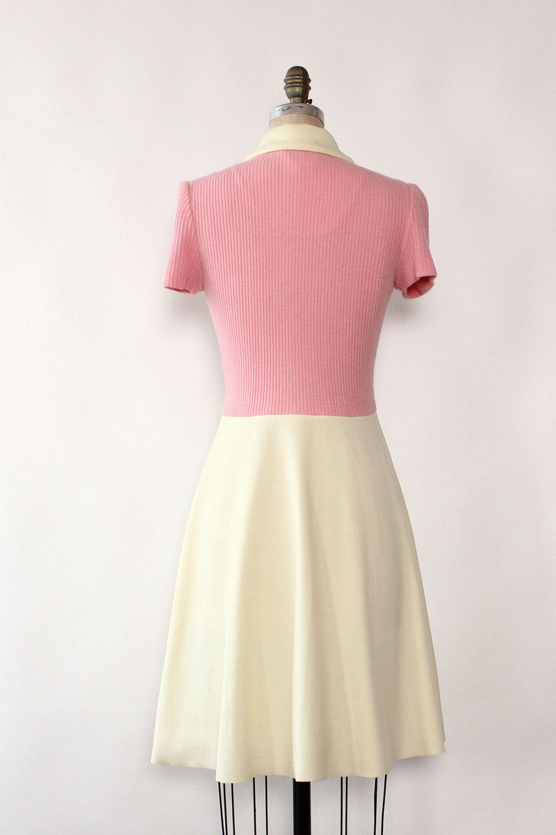 Strawberry & Cream Collared Dress M