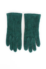 SALE...Forest Green Suede Gloves S/M