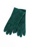 SALE...Forest Green Suede Gloves S/M