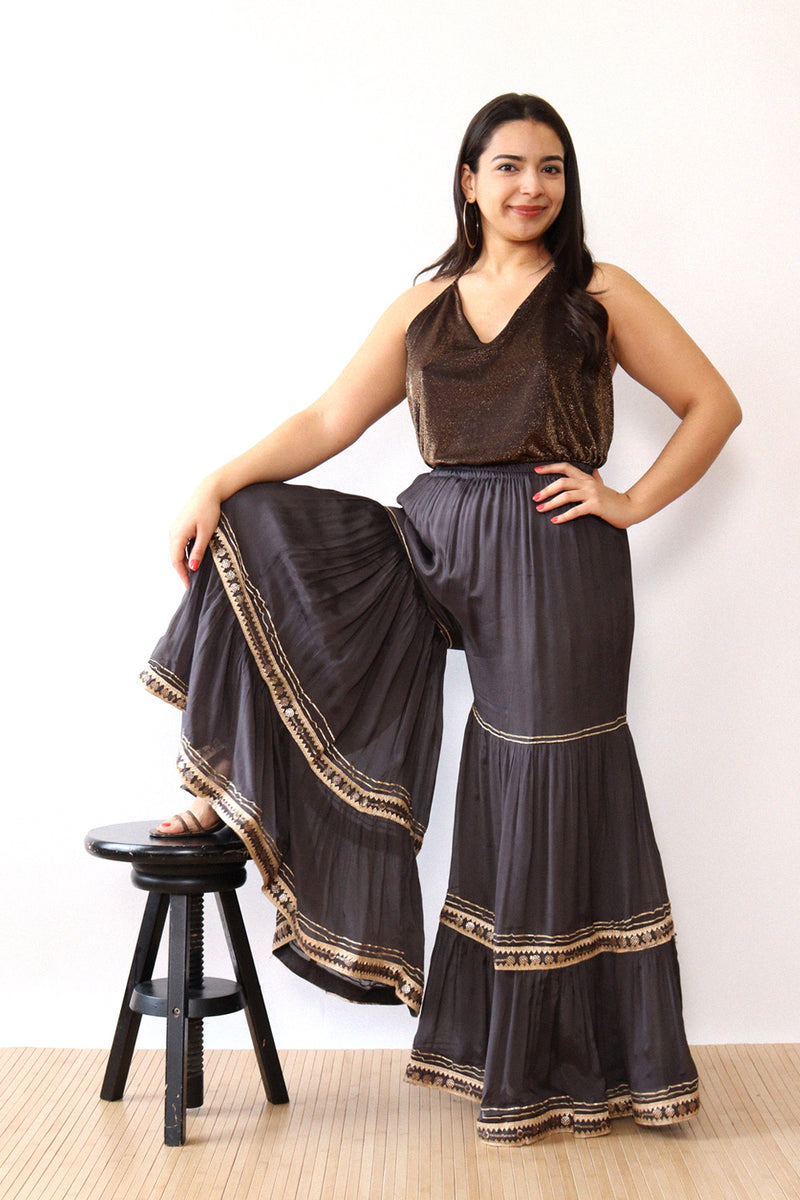 Starry Night Embellished Bell Bottoms M/L