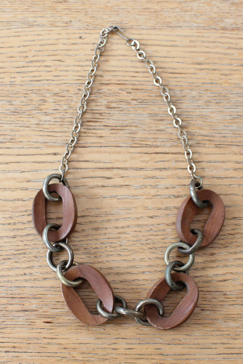 Wood Chain Necklace