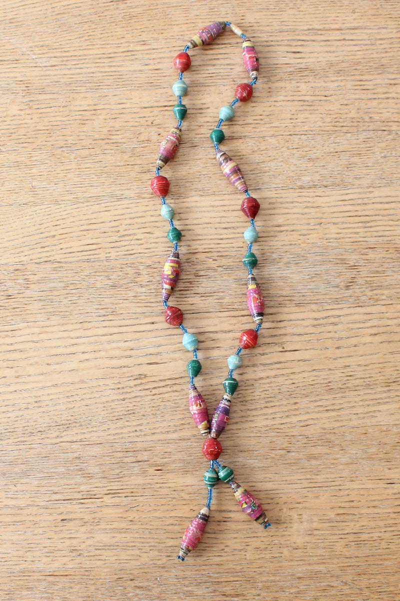 Rainbow Collage Necklace