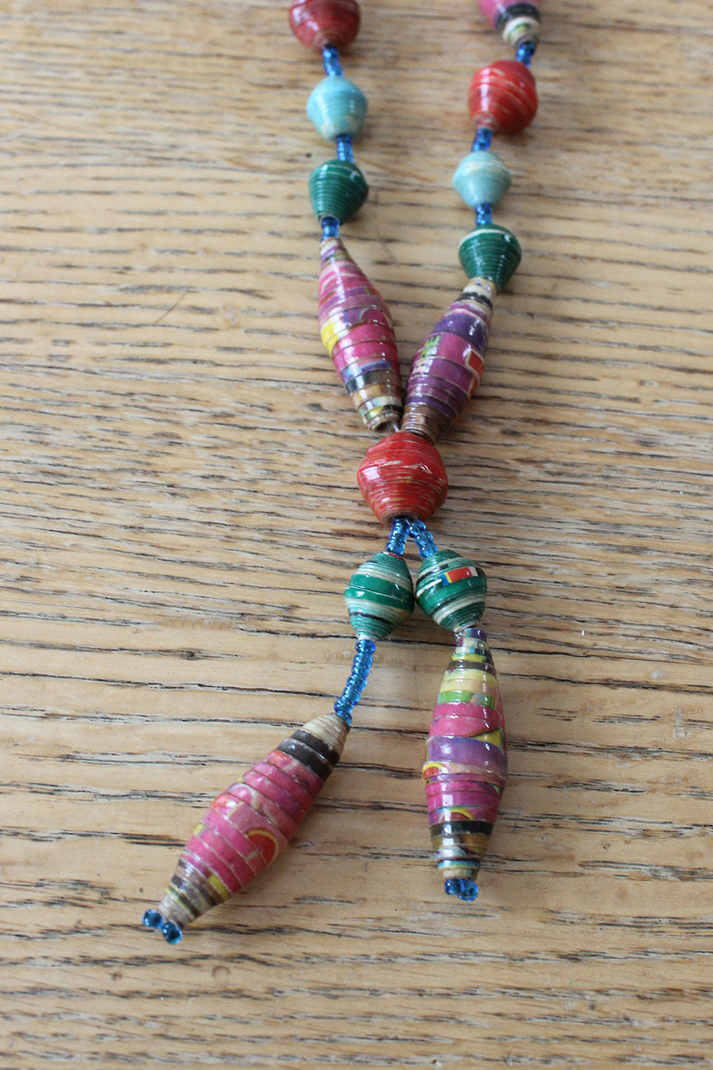 Rainbow Collage Necklace
