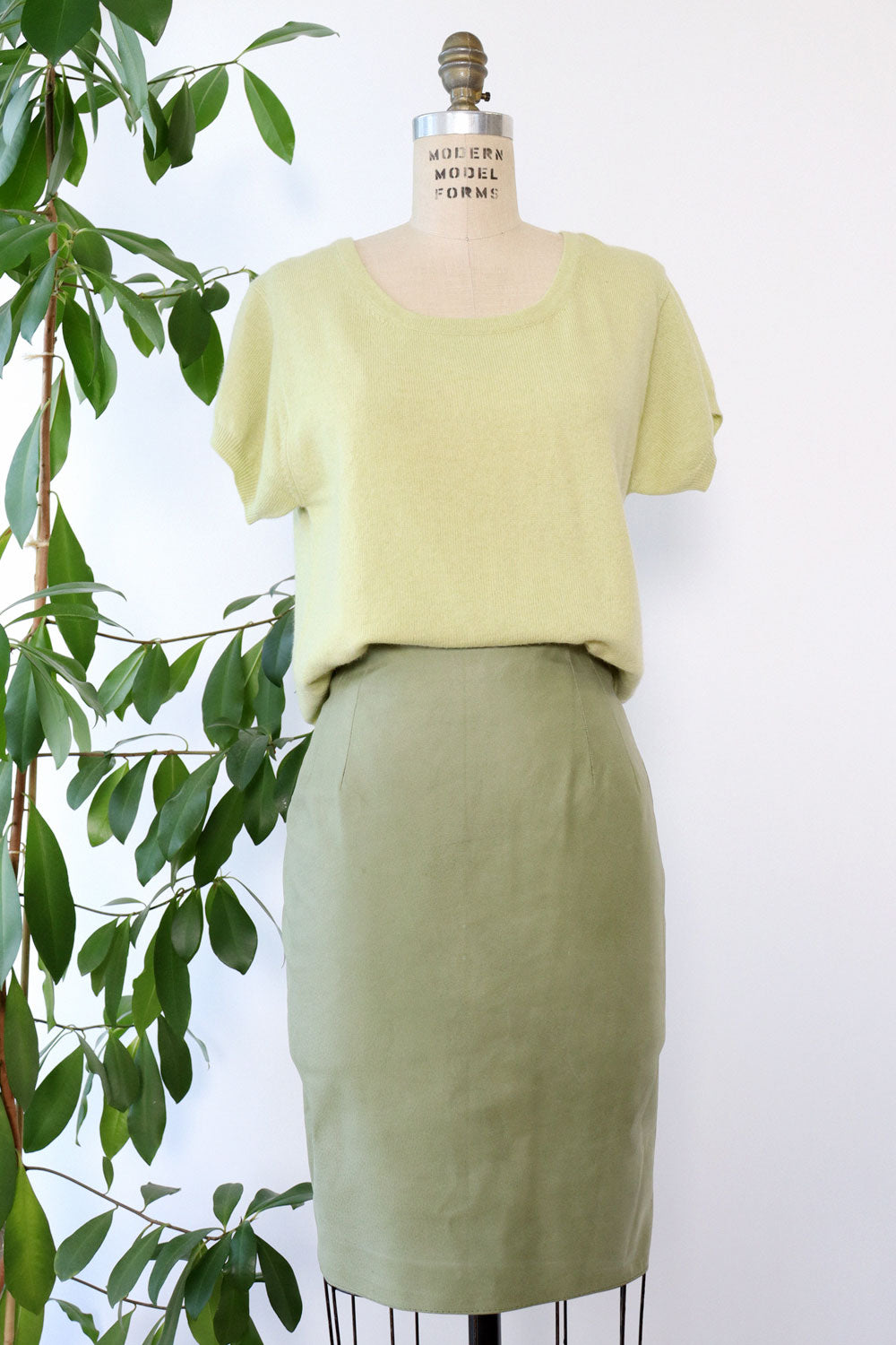 Mint Green Cashmere Tee L