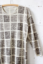 Typography Nouveau Knit Dress L