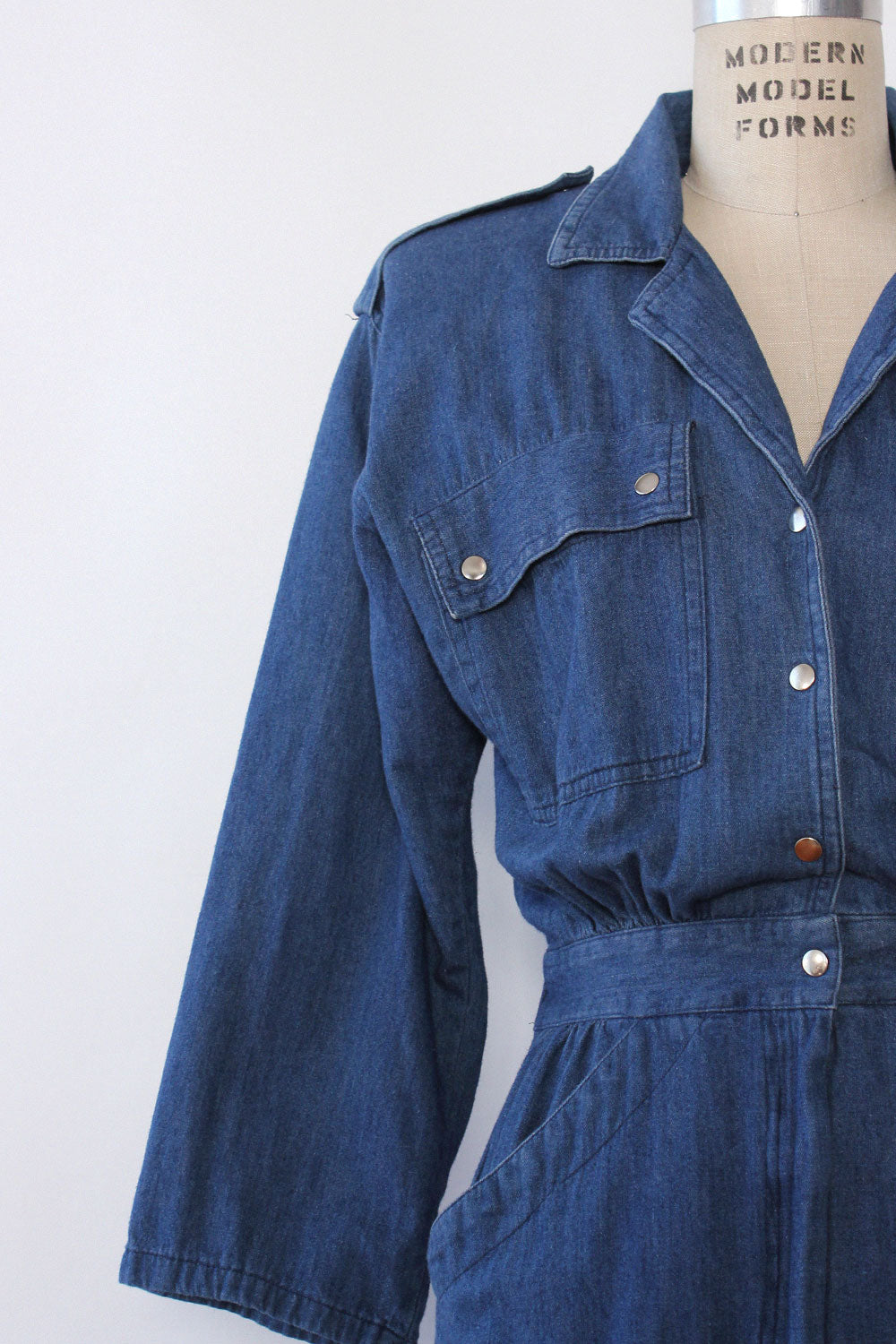Denim Power Dress S/M