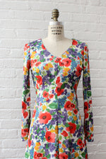 Painterly Poppy Maxi Dress M