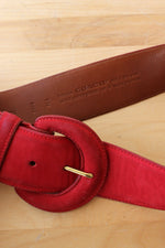 COACH Nubuck Leather Belt