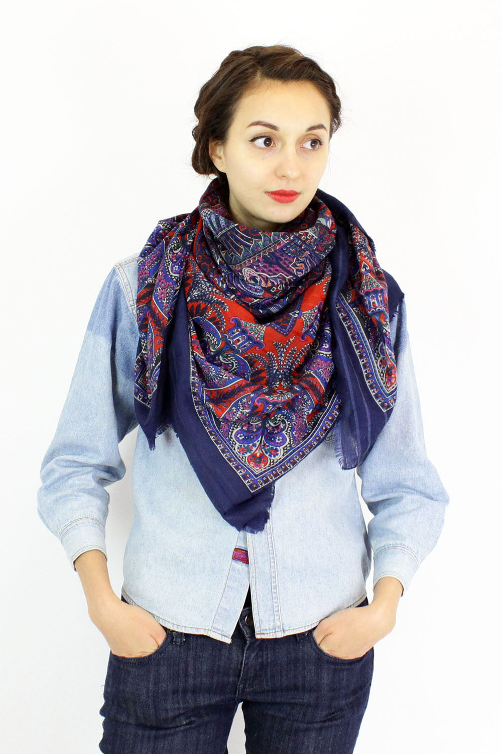 hidden palace patterned scarf