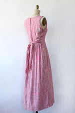 Raspberry Gingham Dress S/M