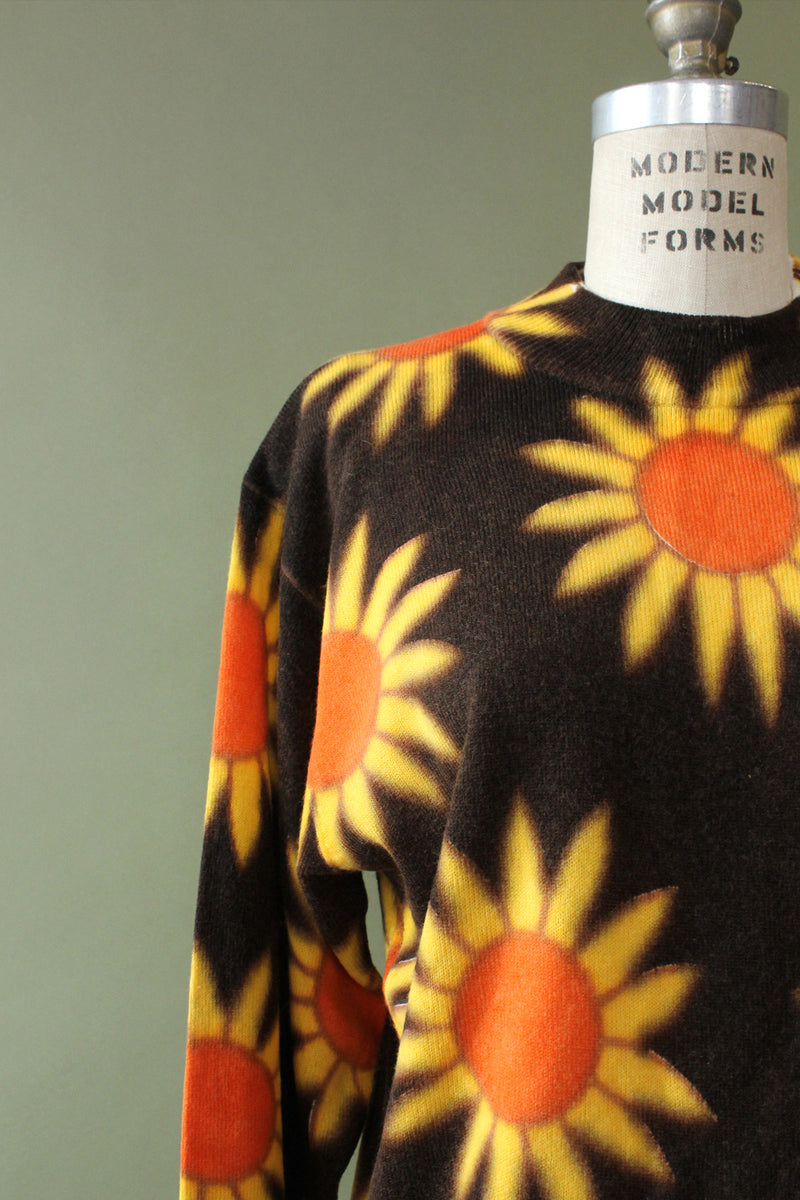 Suzie Sunflower Sweater M/L
