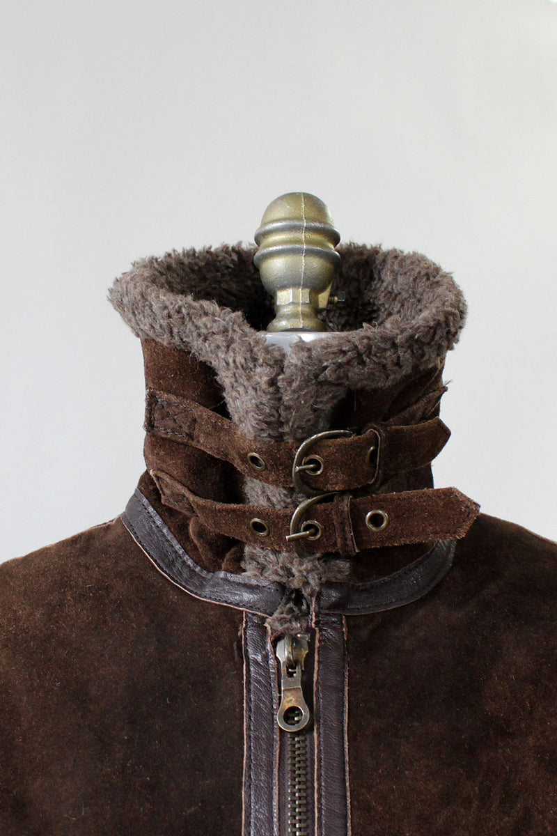 Mieka Sherpa Suede Coat S/M