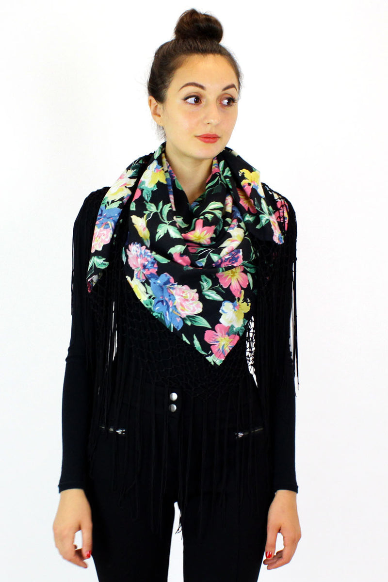 floral wrap scarf