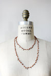 Coral Brass Chip Necklace