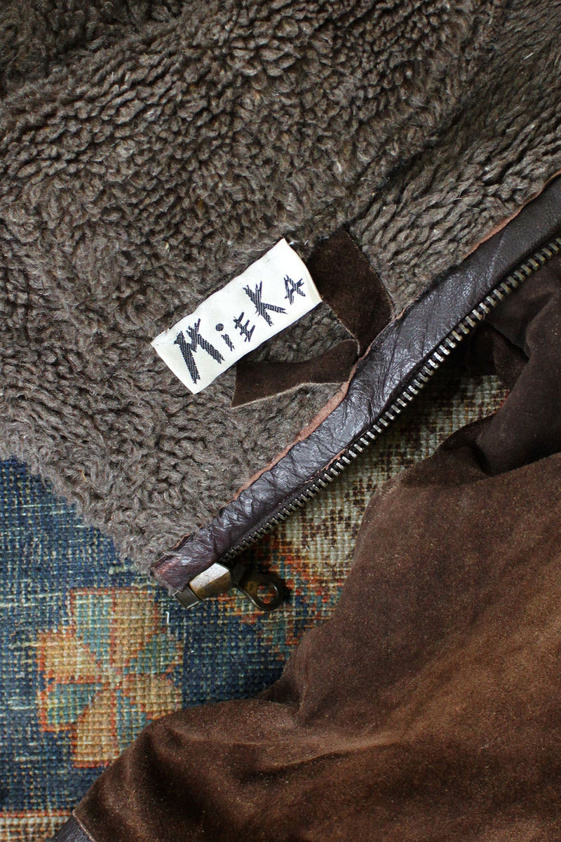 Mieka Sherpa Suede Coat S/M