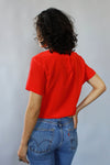 Joan Red Silk Tee