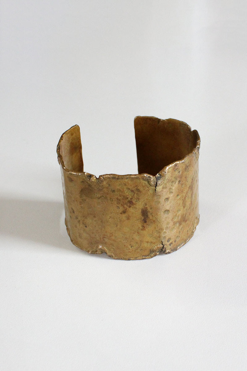 Brutalist Brass Cuff