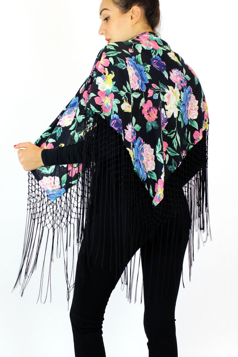 floral shawl wrap