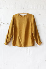 Goldenrod Silk Blouse M