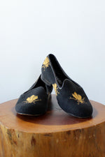 HOLD Bug Needlepoint Slippers 6 1/2