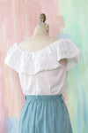 Fritzi Off Shoulder Eyelet Top M