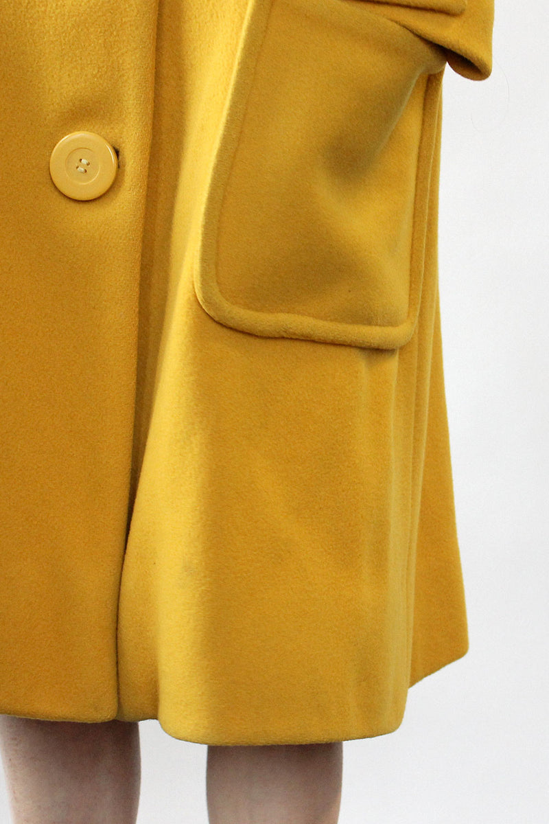 Goldenrod Wool Coat M/L