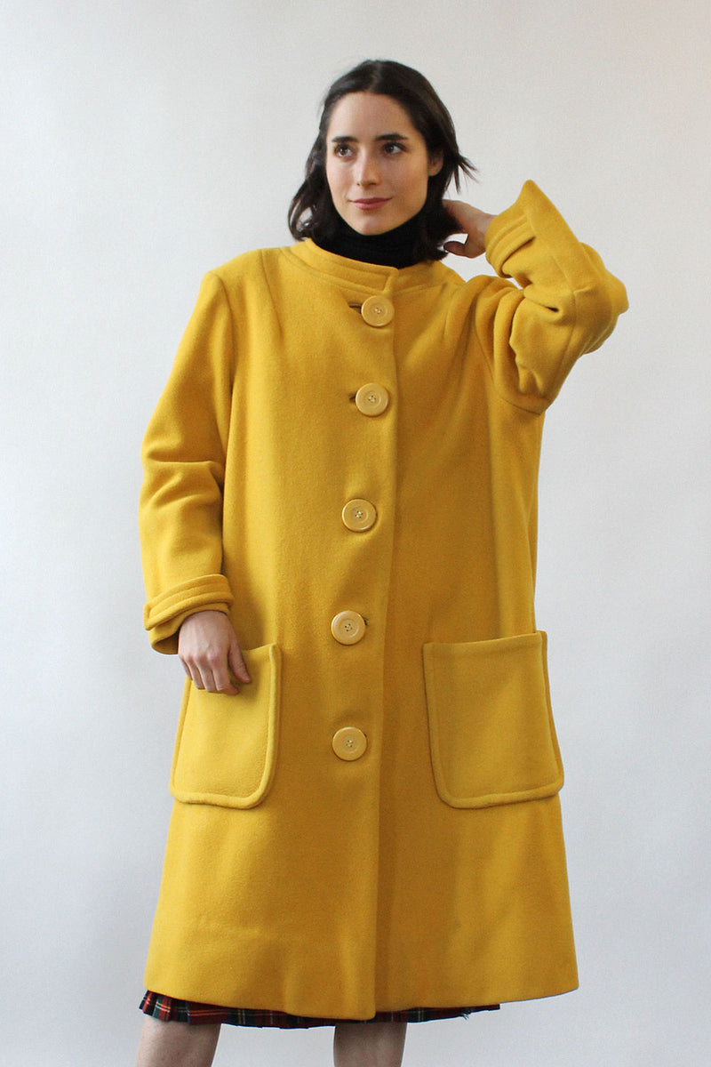 Goldenrod Wool Coat M/L