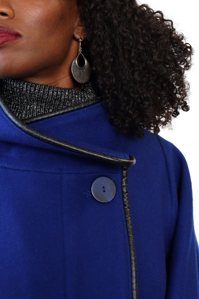 Royal Blue Drama Cape S-L
