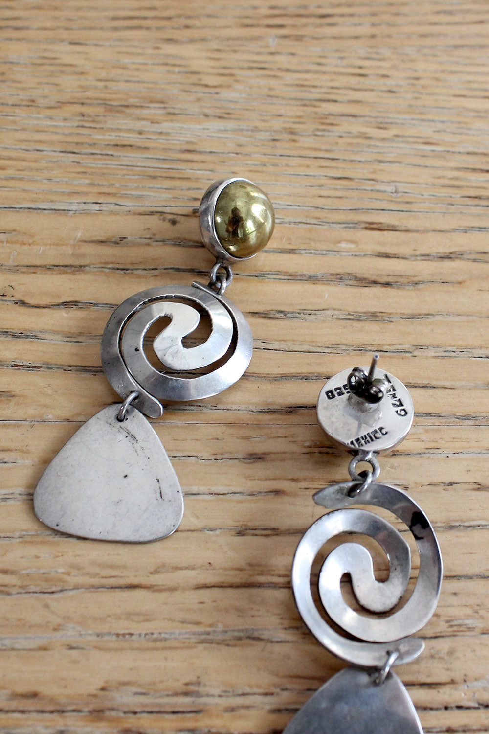 Taxco Sterling Story Earrings