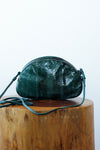 Emerald Snakeskin Crossbody