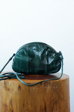 Emerald Snakeskin Crossbody