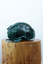 Emerald Snakeskin Crossbody