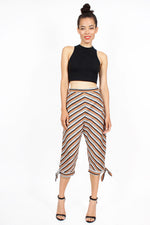 40s Chevron Capri Pants S/M