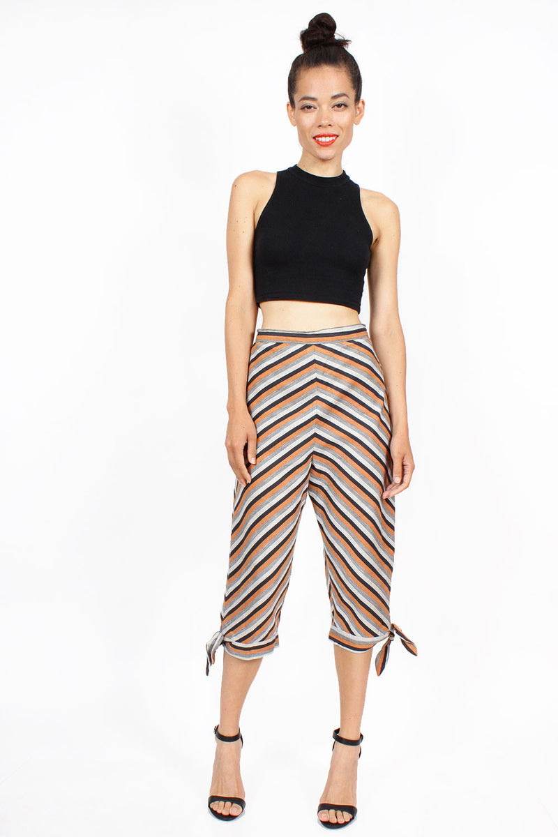 40s Chevron Capri Pants S/M