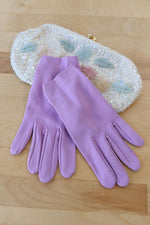 Lilac Knit Gloves