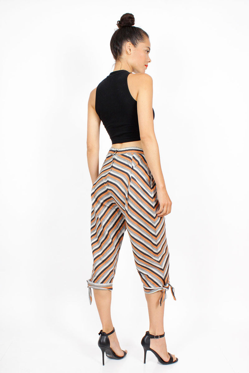 40s Chevron Capri Pants S/M